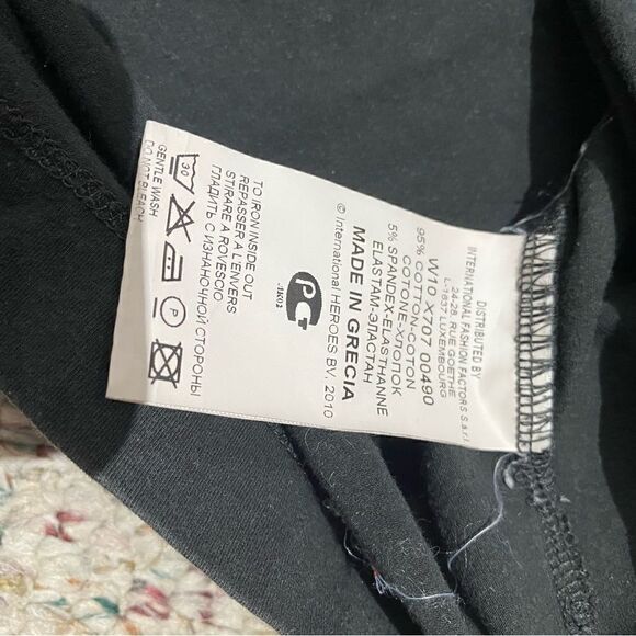 Bikkembergs Black Long Sleeve Crewneck Shirt Mens Size Medium - Picture 5 of 9